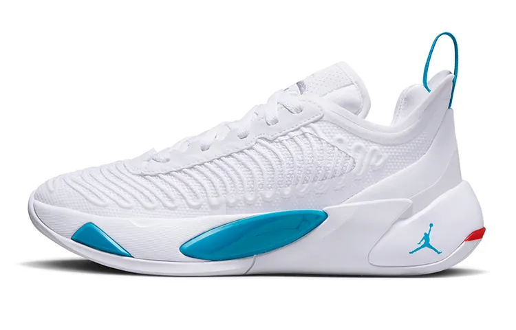 Jordan Luka 1 Abrasion Resistant Support Low top Children's Basketball Shoes White