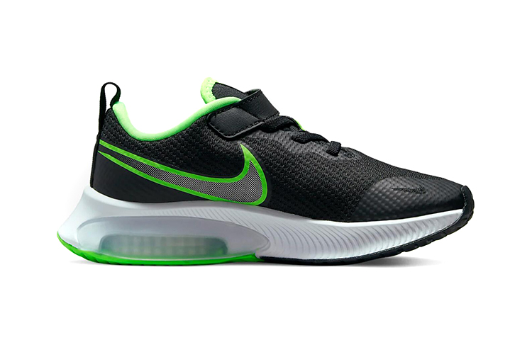 Детские кроссовки Nike Air Zoom Arcadia (черно-зеленые) — Чёрный / зелёный — фото 4