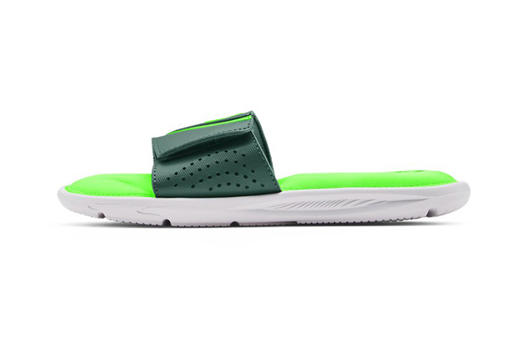 Шлепанцы Under Armour Ignite (бело-зеленые)