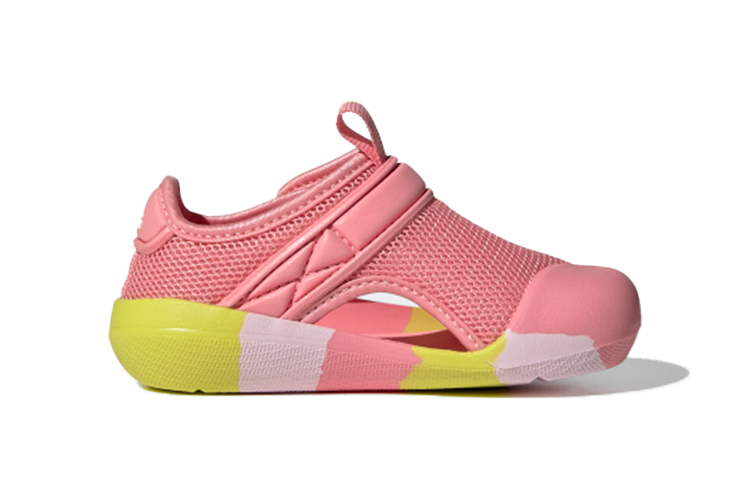 Детские кроссовки adidas Toddler (розово-желтые) — фото 3