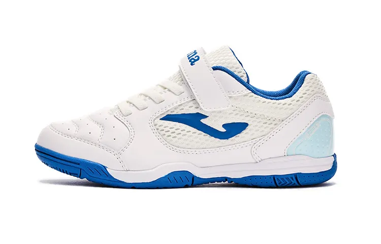 Joma Slip Resistant And Abrasion Resistant Coverage Low top Kids' Soccer Shoes White Blue Kids'