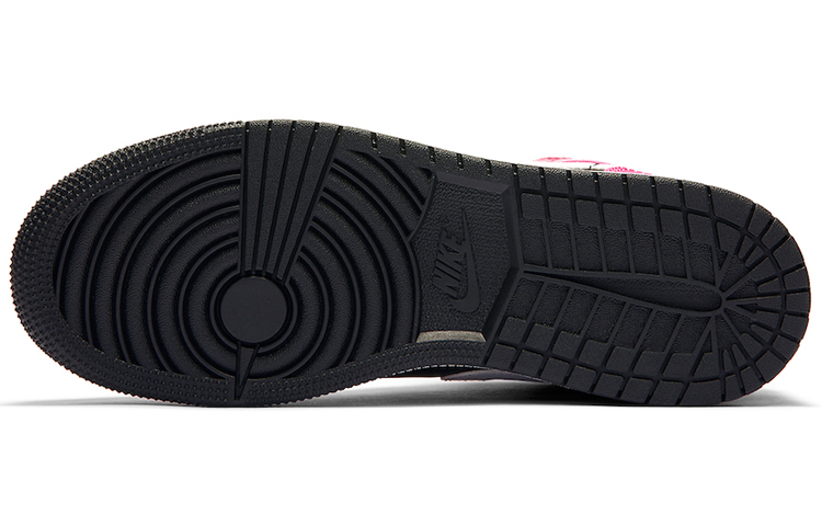 Кеды Jordan JordanAir 1 Mid "Pinksicle" (черно-розовые) — Чёрныйрозовый — фото 9