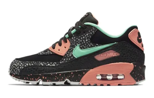 Nike Air Max 90 Safari Black Green Glow Crimson Pulse GS