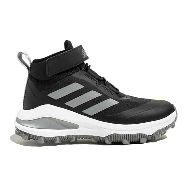 Детские кроссовки adidas Fortarun Atr El K (черно-белые) — Чёрныйбелый — фото 4