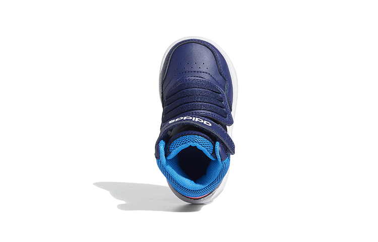 Детские ботинки adidas neo Hoops Mid (черно-красные) — 湛蓝色 — фото 7