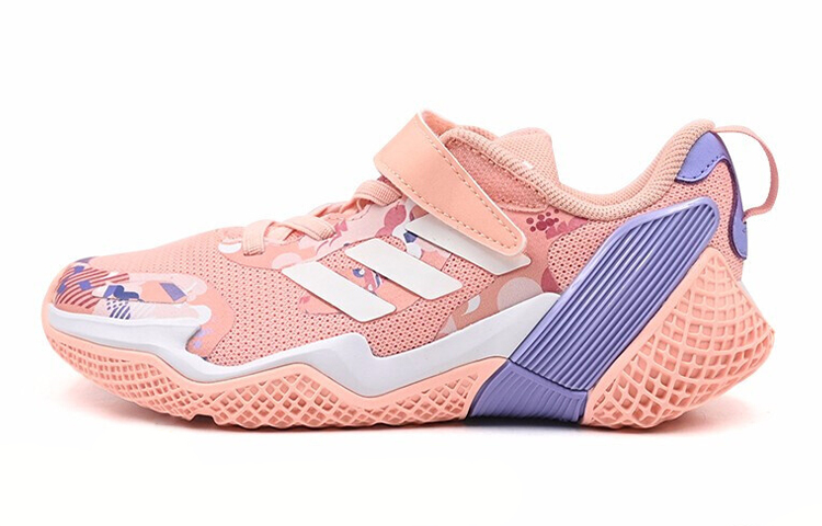Детские кроссовки adidas 4Uture Rnr CNY El K (розовый / белый / фиолетовый)