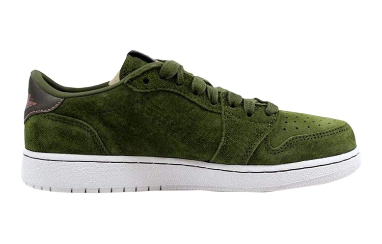 Кроссовки Jordan Air Jordan 1 Retro Low NS (зеленые) — фото 2