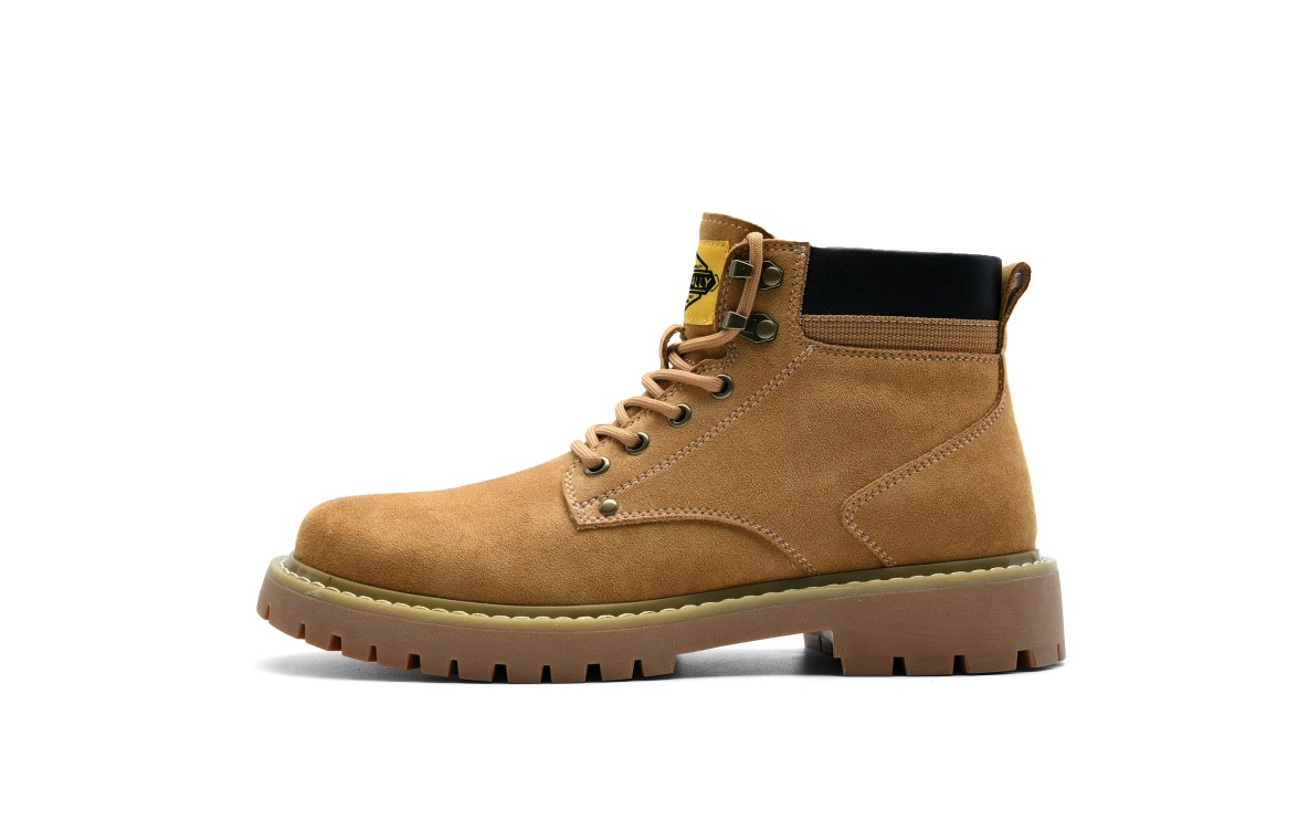 Heilan House HLA wear-resistant fashion retro spring casual workwear 11cm outdoor boots 3.5cm men's style