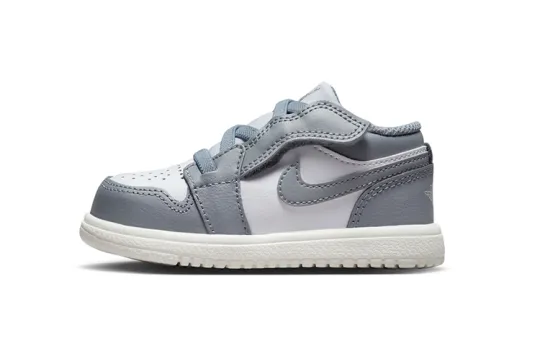 Jordan Air Jordan 1 Low Alt Comfortable Abrasion Resistant Low top Vintage Basketball Shoes Gray White