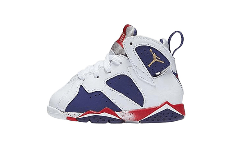 Кроссовки Jordan Air Jordan 7 Sweater (бело-синие)