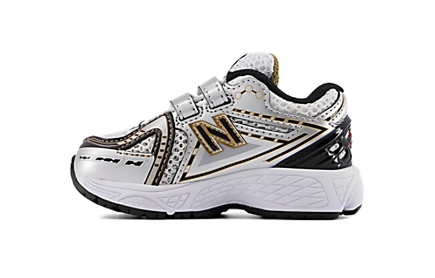 Кроссовки New Balance 1906 HOOK & LOOP (золото-серебро)