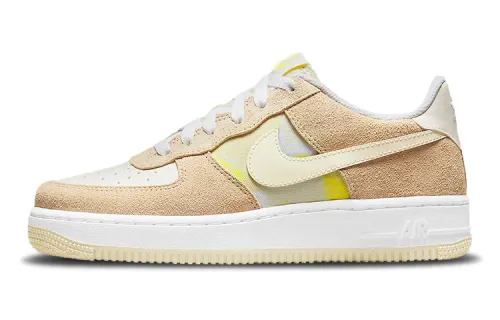 Nike Air Force 1 Lemon Drop Leather Low top Skateboard Shoes Lemon Candy Unisex