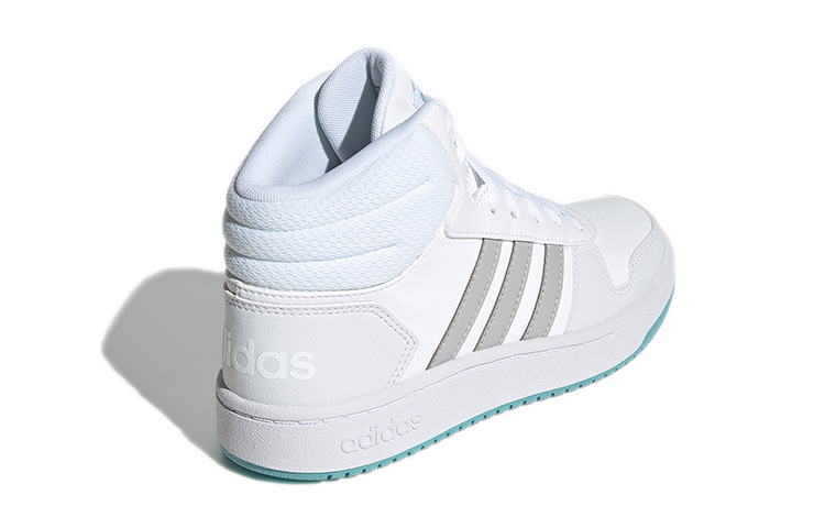 Детские кроссовки adidas neo Hoops 2.0 K (белый / серый) — фото 5