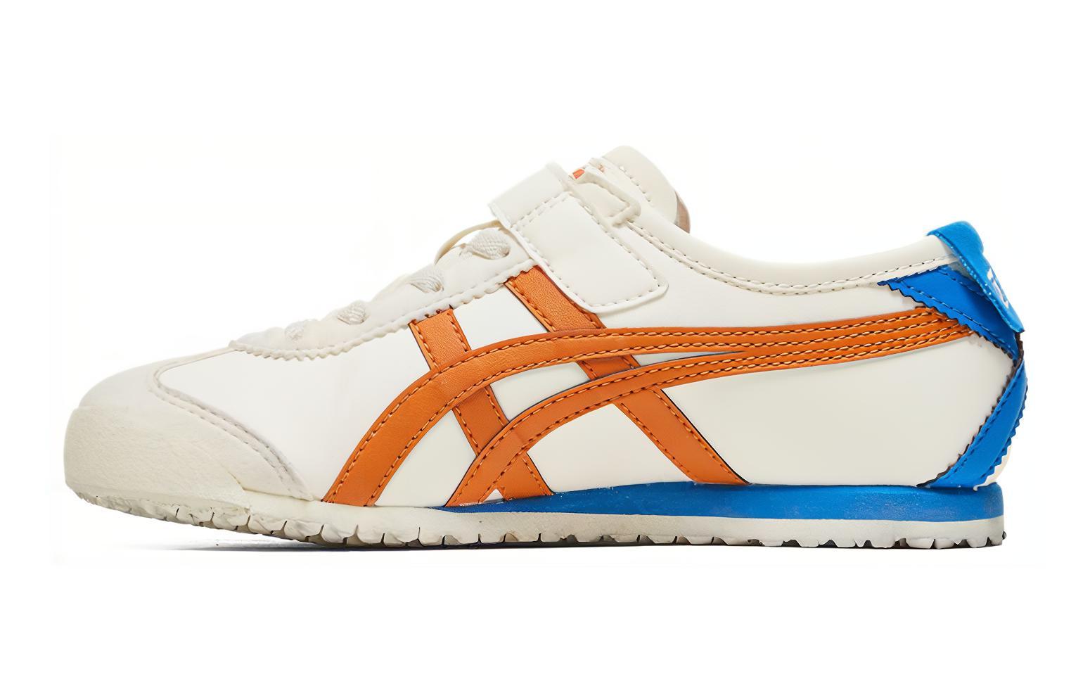 Детские кроссовки Onitsuka Tiger MEXICO 66 (бело-оранжево-синие)