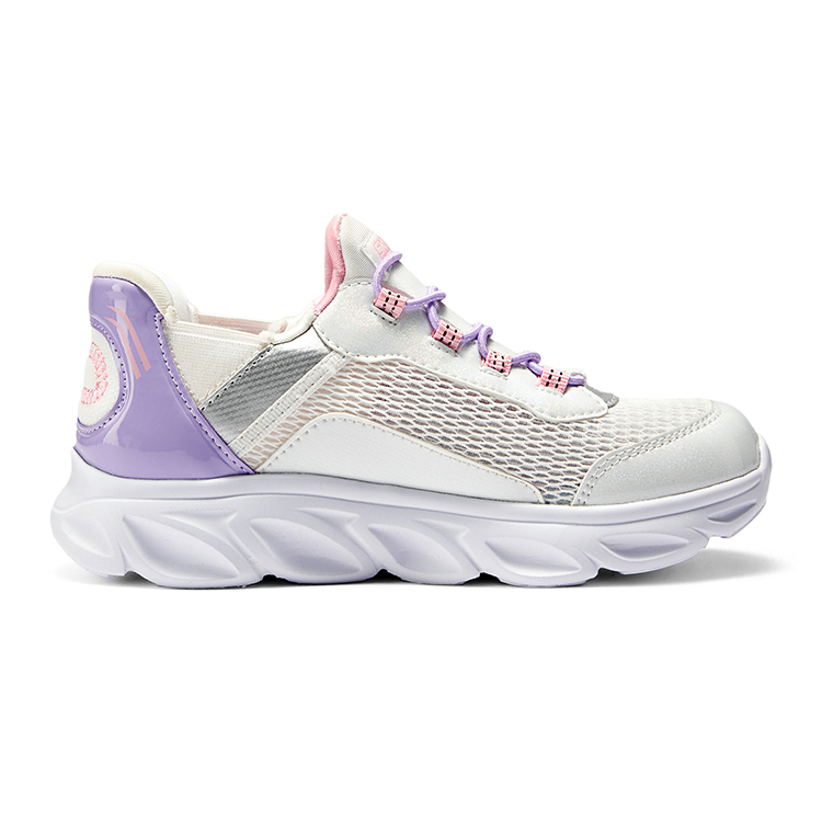 кеды Skechers Slip-Ins (бело-фиолетовая) — фото 3