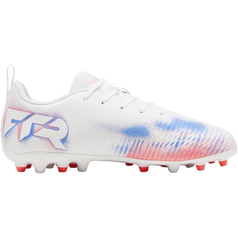 Детские бутсы PUMA FUTURE 8 PLAY MG // (бело-оранжевые) — фото 2