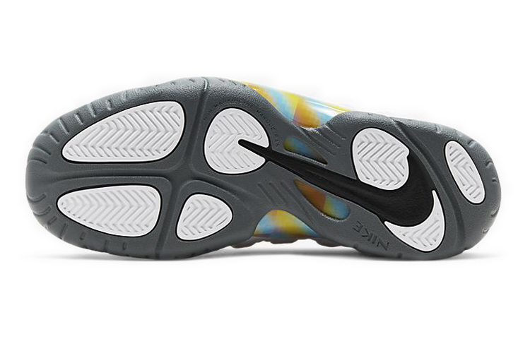Кроссовки Nike Foamposite One (бело-серые) — фото 9