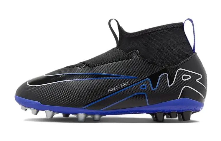 Nike Mercurial Superfly 9 Slip Resistant Cushioning Abrasion Resistant Low top Kids' Soccer Shoes Black Kids'
