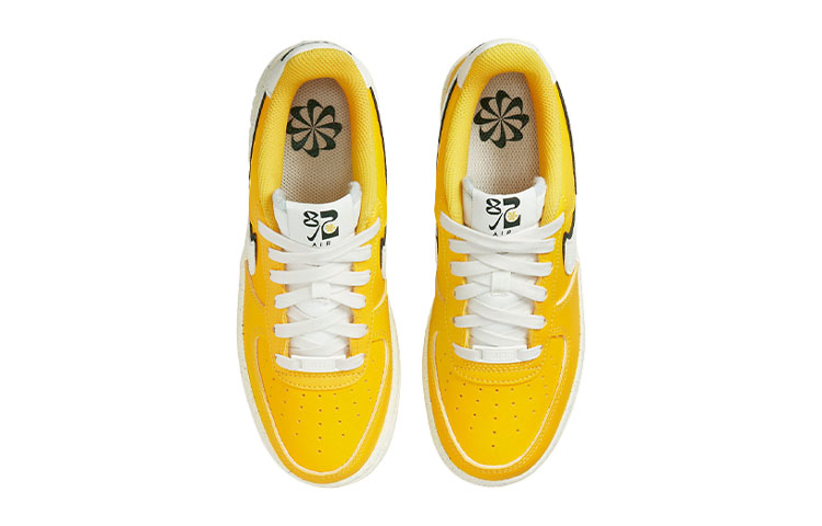 Кеды Nike Air Force 1 '82 GS (желто-белые) — фото 6