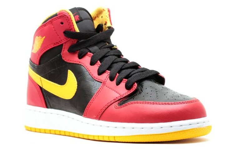 Кеды Jordan Air Jordan 1 Retro High OG Highlight Film GS (черно-красные) — фото 3