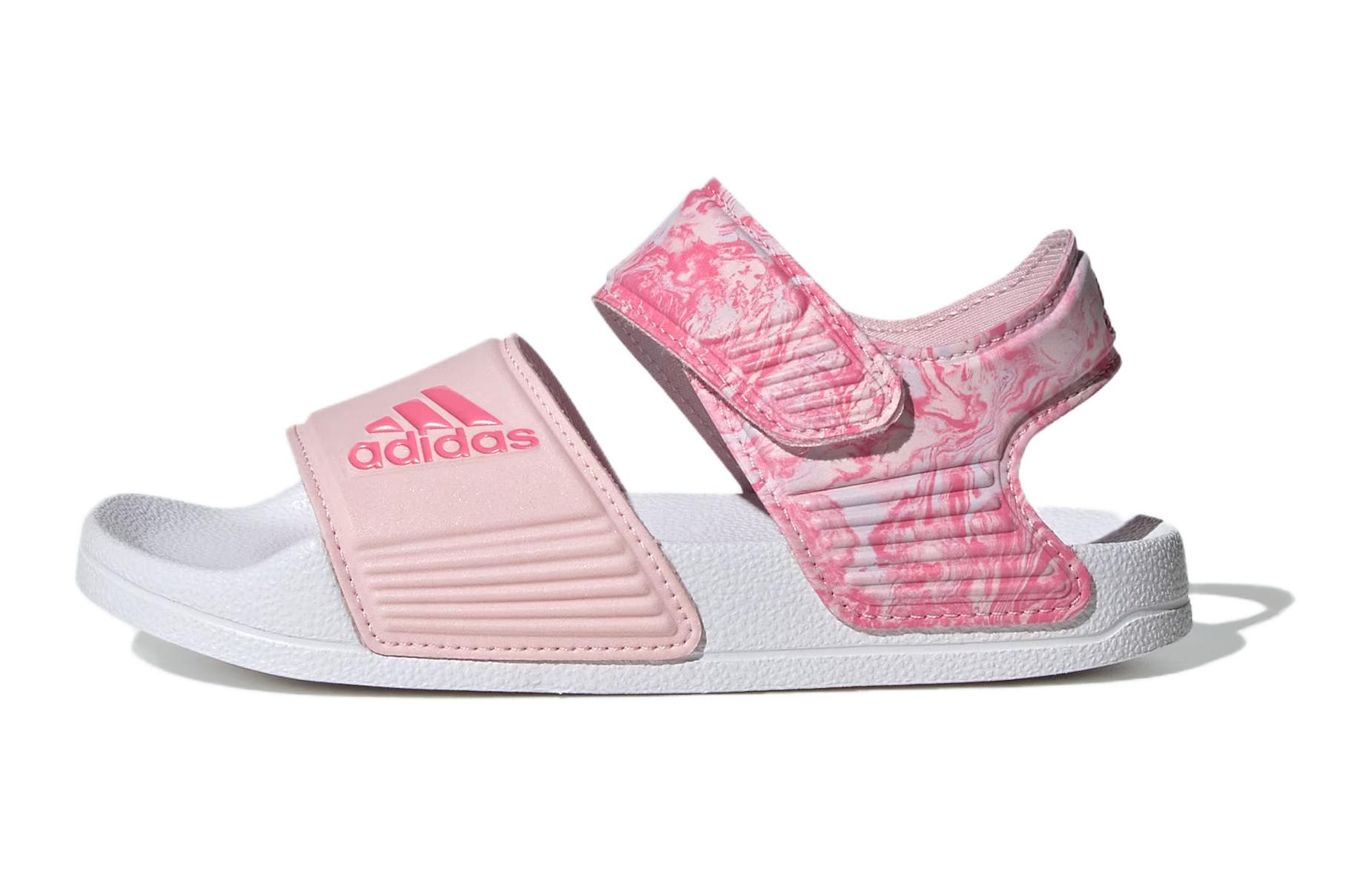 Детские сандалии adidas adidas Adilette (розово-белые)