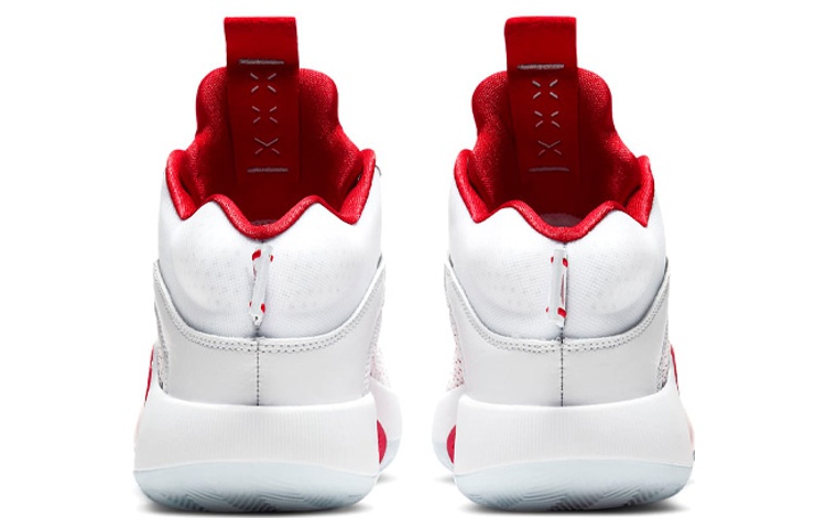 Баскетбольные кроссовки Jordan Air Jordan 35 GS (бело-красные) — Белый / красный — фото 7