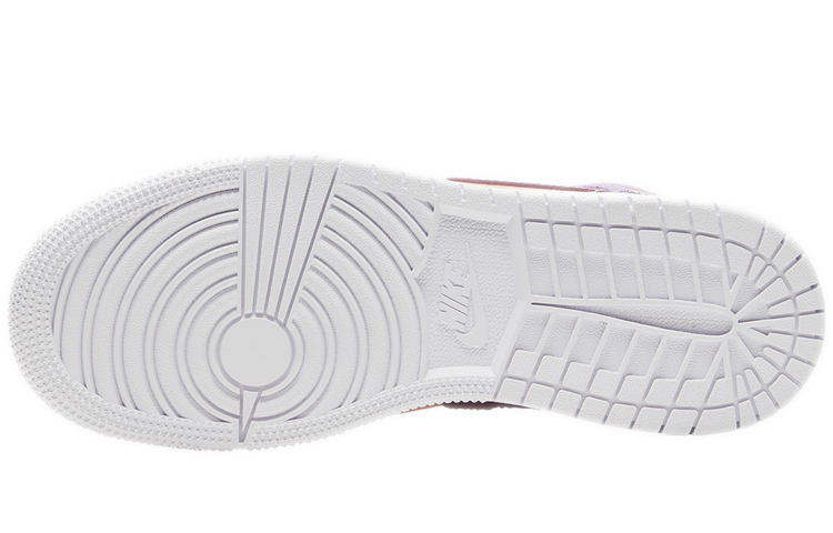 Кроссовки Jordan Air Jordan 1 Mid Atomic Pulse GS (розово-фиолетовые) — фото 7