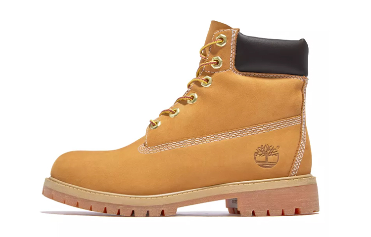 Timberland Timberland PREMIUM series leather narrow version waterproof classic outdoor work boots children's boots yellow teenagers