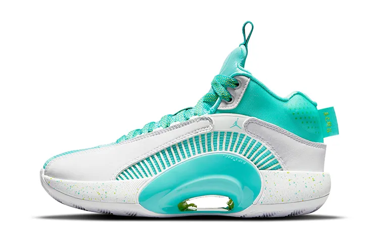 Jordan Air Jordan 35 'Guo Ailun' Mid top Basketball Shoes Mint Green Unisex