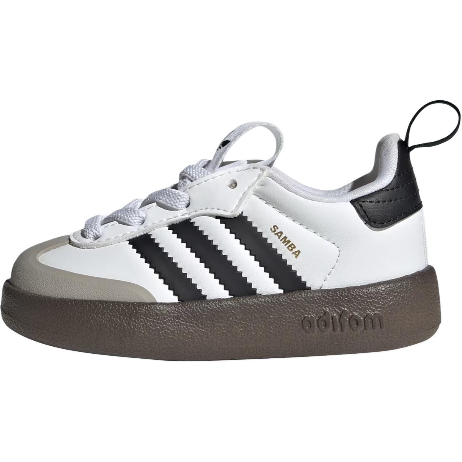 Детские кеды adidas originals AdiFOM Samba 360 (бело-черные)