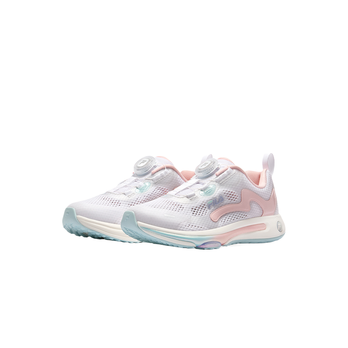 Детские кроссовки Fila THUNDER (серебристо-белые) — фото 3