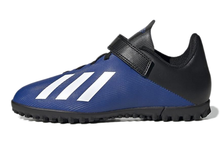 Детские бутсы adidas X 19.4 TF K (сине-черные)