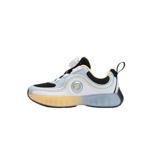 FILA KIDS BOA comfortable, durable, casual and simple children's running shoes black/sky blue children's style