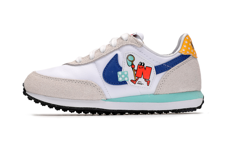 Детские кроссовки Nike Nike Waffle Trainer 2 (белый / синий / красный / оранжевый)