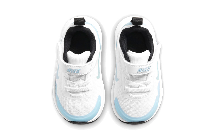 Детские кроссовки Nike Wearallday (бело-голубые) — Белый / светло-синий — фото 5
