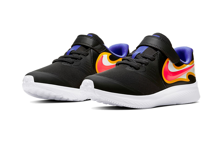 Кроссовки Nike Star Runner 2 Fire (фиолетовые) — 暗烟灰/波斯紫/欧皮特黄/激光红 — фото 3