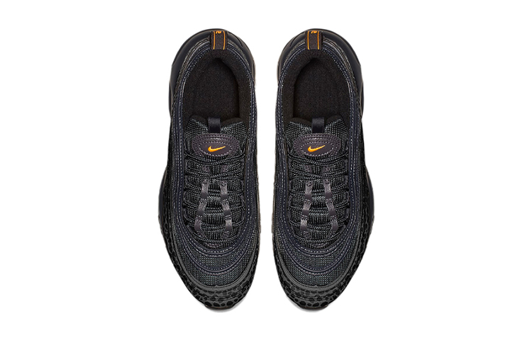 Кроссовки Nike NikeAir Max 97 "Off Noir" GS (черно-оранжевые) — 黑橘 — фото 4