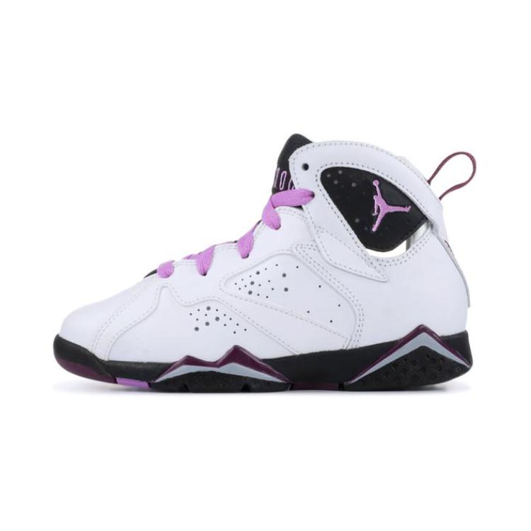 Детские кроссовки Jordan Air Jordan 7 Retro (бело-фиолетовые)