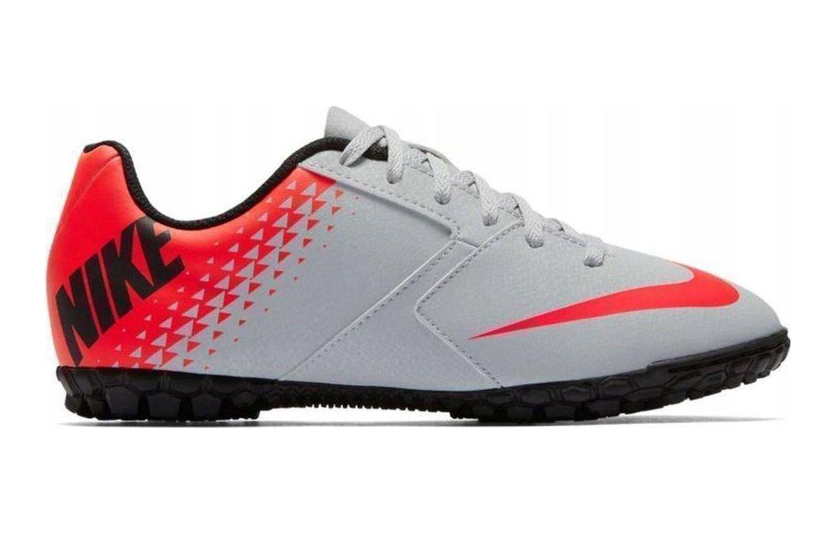 Детские кроссовки Nike Bombax (серый / красный) — фото 3
