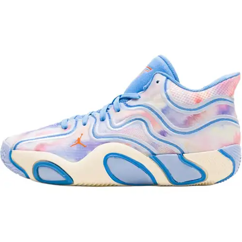 Jordan Tatum 3 Mid top Basketball Shoes White Blue Unisex