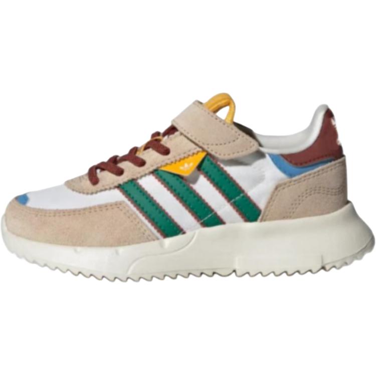 Детские кроссовки adidas adidas originals Retropy F2 CF EL (бело-зелено-коричневый)
