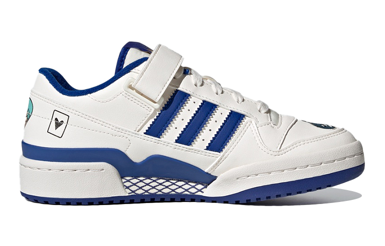 Кеды adidas originals FORUM Low J (бело-синие) — фото 4