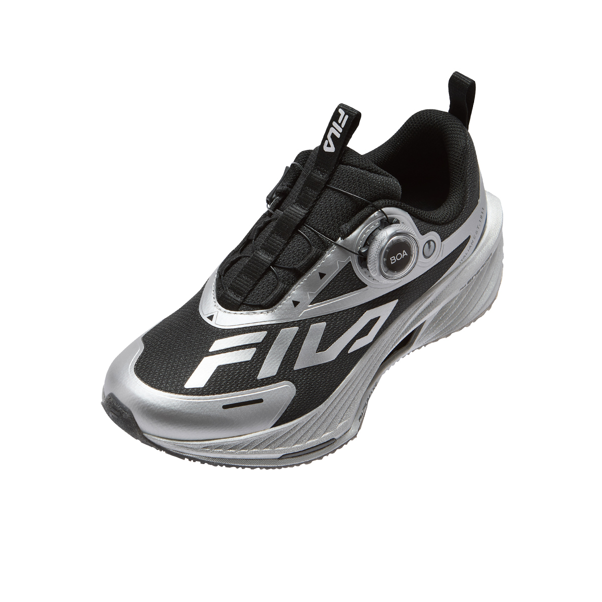 Кроссовки Fila KIDS PERFORMANCE-FPH 5T / (серебристо-черные) — 太空银/黑色 — фото 4
