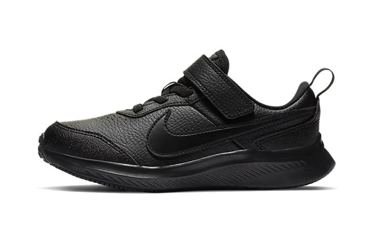Детские кроссовки Nike Varsity Leather (черные)