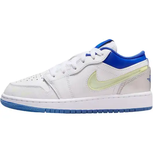 Jordan Air Jordan 1 Low top Skateboard Shoes White Unisex