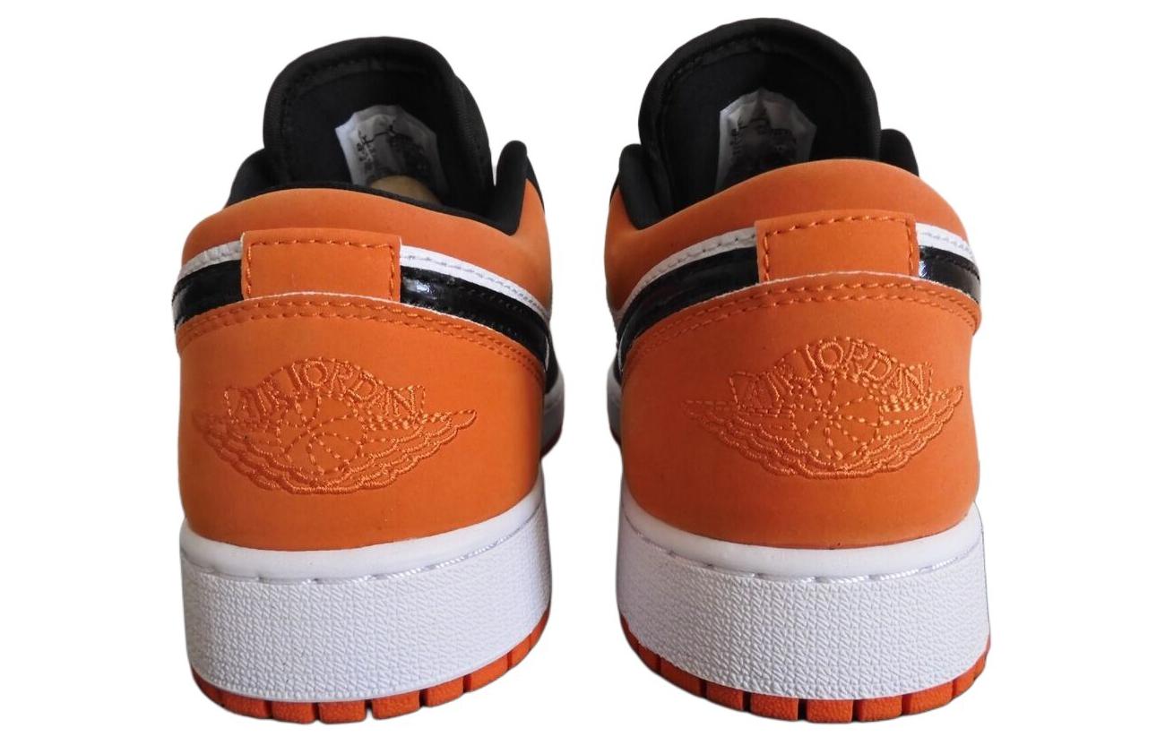 Кроссовки Jordan Air Jordan 1 Low Shattered Backboard (бело-оранжевые) — фото 7