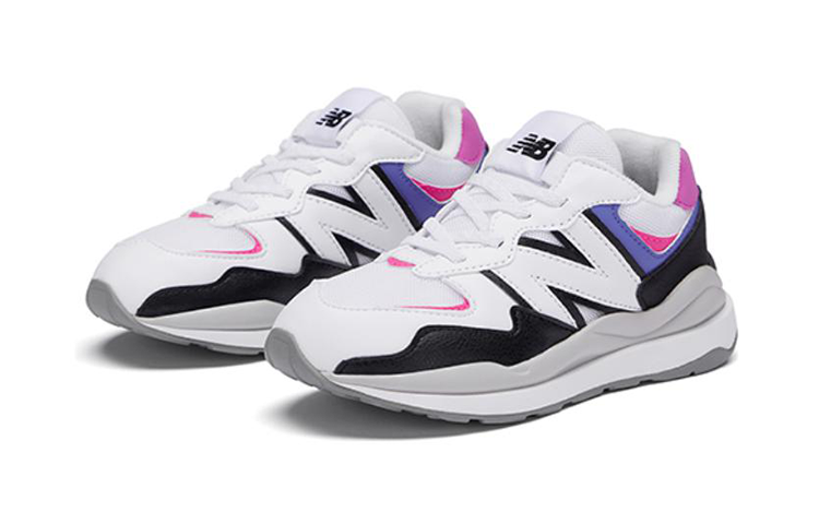 Детские кроссовки New Balance New Balance NB 574 (бело-черно-фиолетовые) — фото 4