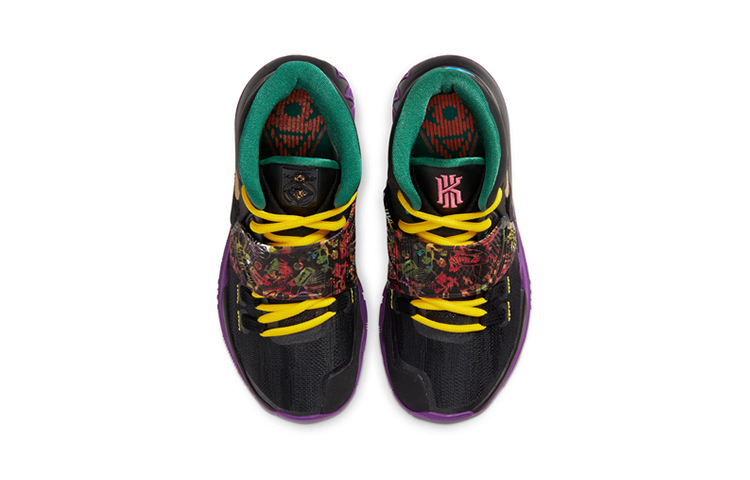 Высокие кроссовки Nike Kyrie 6 (черные) — фото 6