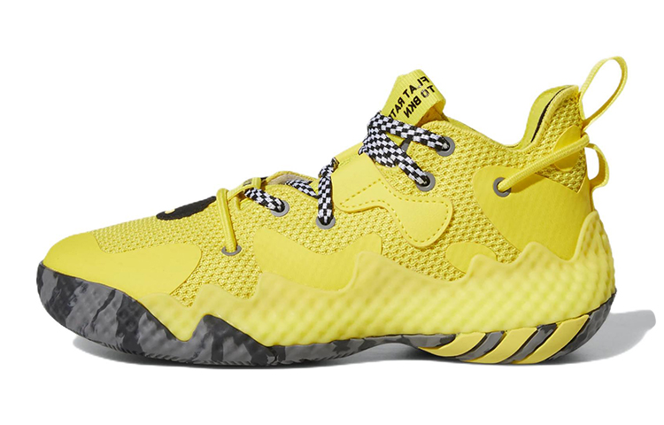 Детские баскетбольные кроссовки adidas Harden Vol.6 J (желтые)