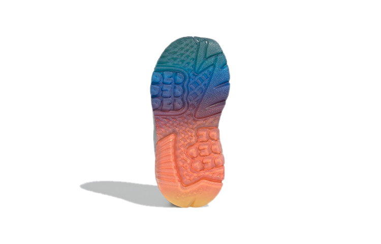 Детские кроссовки adidas originals Nite Jogger (белый / оранжевый / синий) — фото 7
